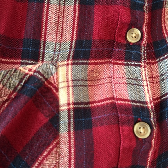 Lucky Brand Red and Cream Plaid Shirt - Picture 10 of 10